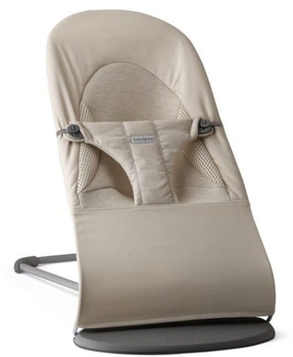 BabyBjorn Balance Soft - leżaczek | Woven / Jersey Tri Fabric Piaskowoszary