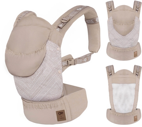Kinderkraft Huggy - ergonomiczne nosidełko dziecięce | Kinderkraft x Bizuu Whisper Dune