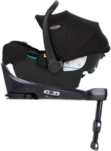 Graco Snuglite i-Size R129 - lekki fotelik samochodowy i-Size 40-75 cm, zestaw z bazą ISOFIX | Midnight
