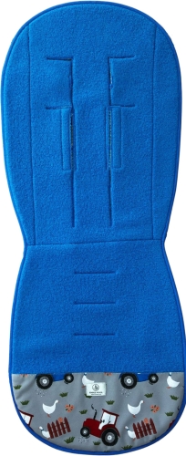 Simple Wool Uni Merry + - wkładka do spacerówki | Sky Blue Traktory