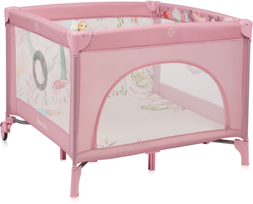 Lionelo Millie Plus - wielofunkcyjny kojec dziecięcy | Pink