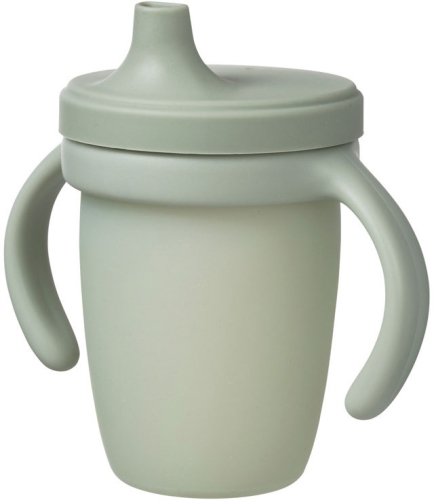 b.box - silikonowy kubek z ustnikiem | Sage