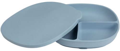 b.box - silikonowy talerzyk z przykrywką | Ocean