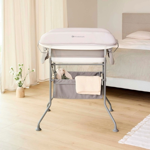 Kinderkraft Bubbly - wanienka na stelażu z przewijakiem | Grey