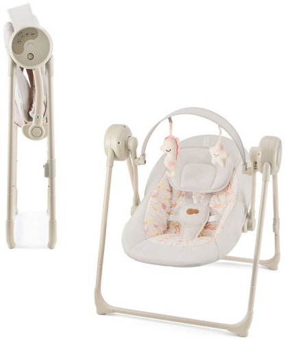 Kinderkraft Swingee - elektryczny leżaczek-bujaczek | Beige