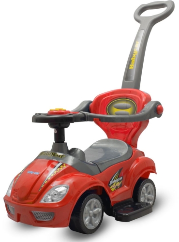 Baby Mix Mega Car - jeździk z rączką | Red