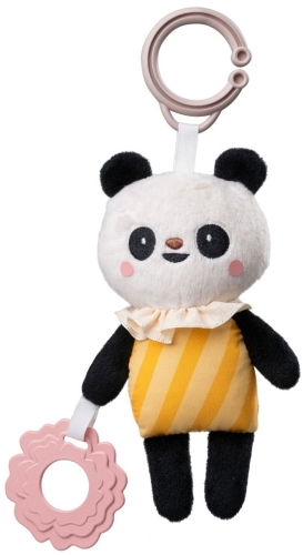 Taf Toys - zawieszka, miękka przytulanka sensoryczna z gryzakiem | Panda Pamela