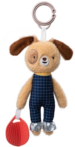 Taf Toys - zawieszka, miękka przytulanka sensoryczna z gryzakiem | Pies Daniel