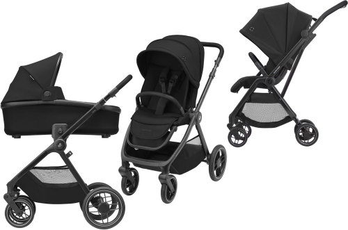 Maxi-Cosi Oxford PROMO SET - wózek wielofunkcyjny, zestaw 3w1 z wózkiem Leona | Essential Black