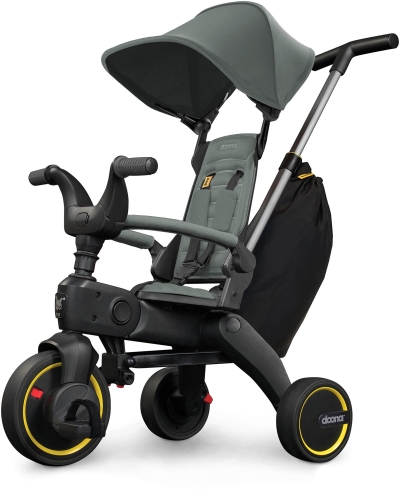 Doona Liki Trike S3 5w1 - składany rowerek trójkołowy | Forest Grey
