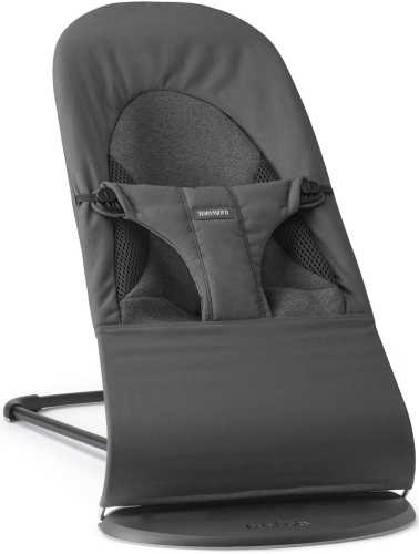 BabyBjorn Balance Soft - leżaczek | Woven / Jersey Tri Fabric Ciemny Szary