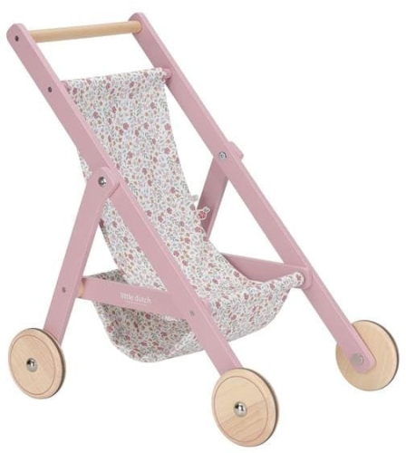 Little Dutch - drewniany wózek dla lalek FSC 