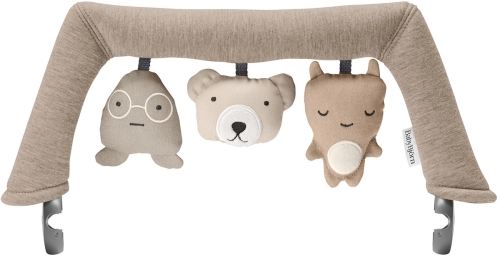BabyBjorn -  zabawka do leżaczka Bliss i Balance Soft | Soft Friends, Neutrals