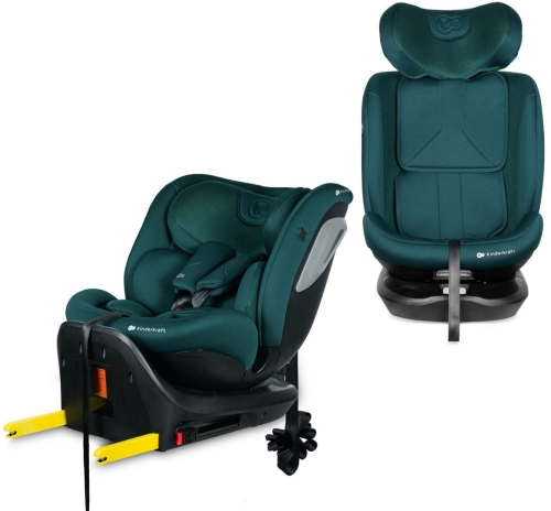 Kinderkraft i-Grow 2 PLUS - fotelik samochodowy 40-150 cm | Green