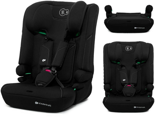 Kinderkraft i-Comfy i-Size - fotelik samochodowy 3w1 76-150 cm | Black