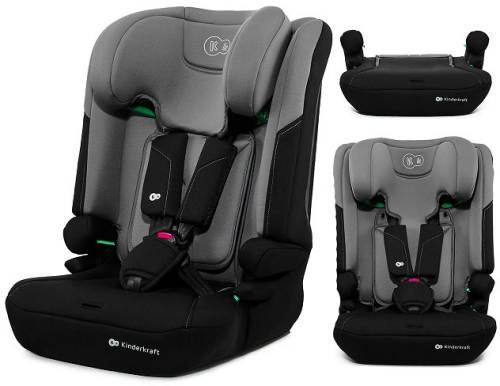 Kinderkraft i-Comfy i-Size - fotelik samochodowy 3w1 76-150 cm | Grey