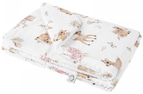 Bonjour Cherie - bambusowa kołderka z wypełnieniem 90x120 cm | Sarenki