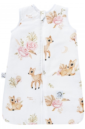 Bonjour Cherie - bambusowy śpiworek do spania dla niemowląt 3-12 miesięcy | Sarenki