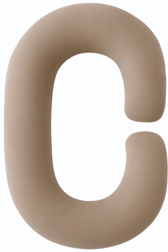 Piapimo poduszka ciążowa, do karmienia typu C | Jersey Latte