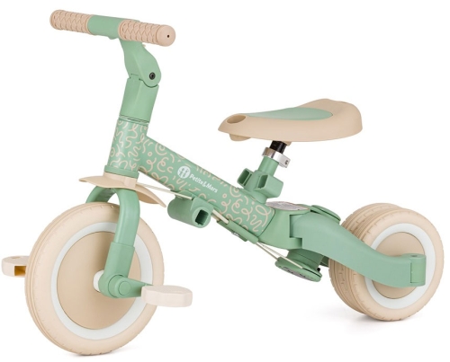 Petite&Mars Turbo - wielofunkcyjny rowerek trójkołowy 5w1 | Green Twist