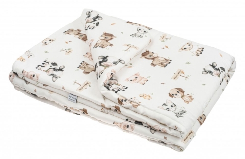 Bonjour Cherie - bambusowa kołderka z wypełnieniem 90x120 cm | Farma