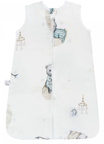 Bonjour Cherie - bambusowy śpiworek do spania dla niemowląt 0-3 miesiące | Misie