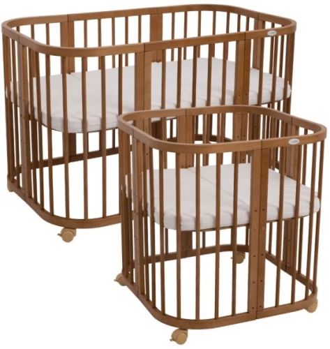 Waldin - łóżeczko W2 7w1 z materacem | Vintage