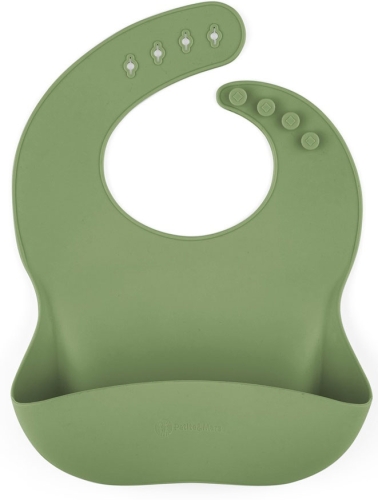 Petite&Mars Sam - silikonowy śliniaczek | Sweet Pea