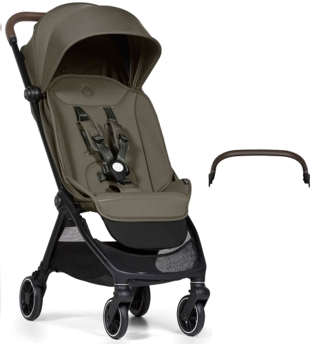 Bumprider Connect Mini - kompaktowy wózek do samolotu, zestaw z pałąkiem | Forest Green