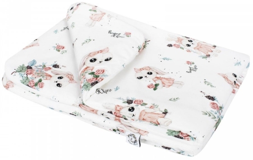 Bonjour Cherie - bambusowa kołderka z wypełnieniem 90x120 cm | Romantyczny Królik