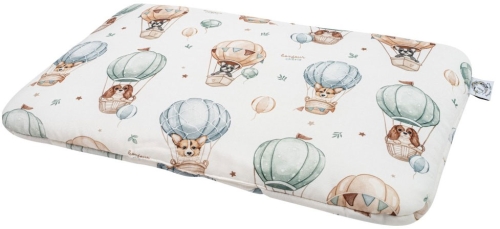 Bonjour Cherie - płaska, bambusowa poduszka dla przedszkolaka 40x60 cm | Pieski