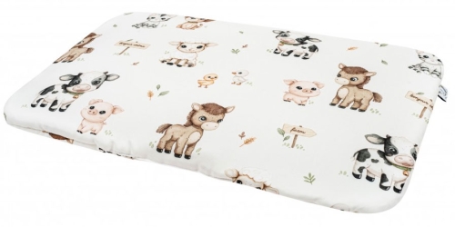 Bonjour Cherie - płaska, bambusowa poduszka dla przedszkolaka 40x60 cm | Farma