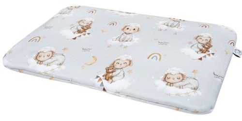 Bonjour Cherie - płaska, bambusowa poduszka dla przedszkolaka 40x60 cm | Owieczki