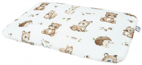 Bonjour Cherie - płaska, bambusowa poduszka dla średniaka 30x40 cm | Las