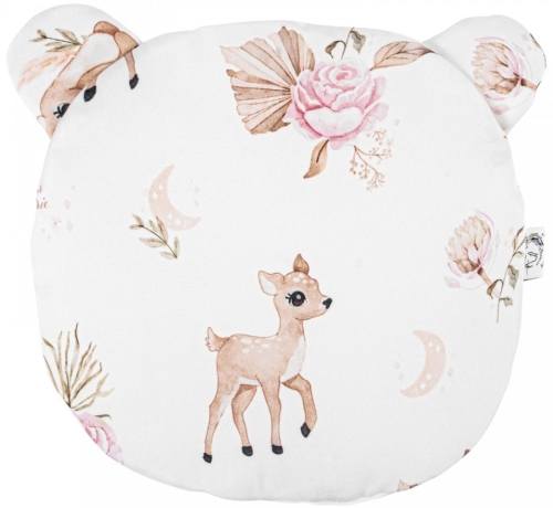 Bonjour Cherie - bambusowa poduszka miś z uszami 30x30 cm | Sarenki