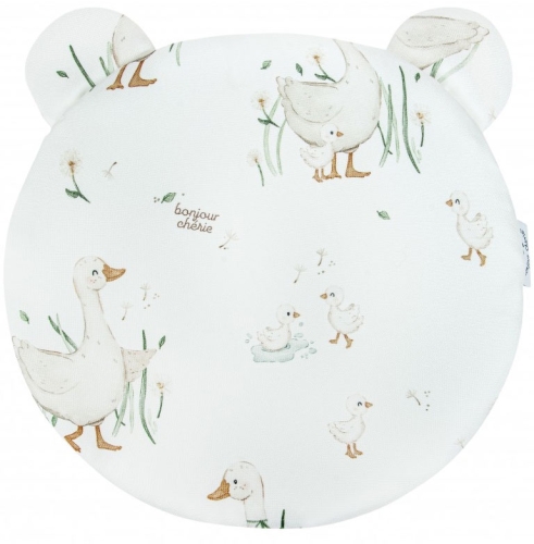 Bonjour Cherie - bambusowa poduszka miś z uszami 30x30 cm | Gąski