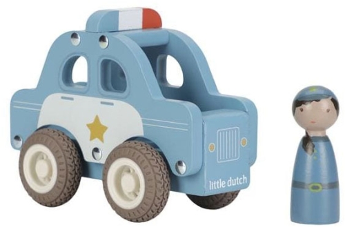 Little Dutch - drewniany samochód policyjny 