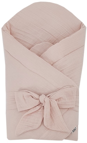 EKO - muślinowy rożek z kokosem | Pudrowy Róż