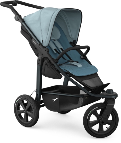 TFK Mono 3 SPORT - terenowy wózek dziecięcy spacerowy trójkołowy | Blue, Koła pompowane