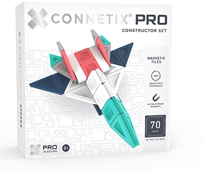 Connetix - klocki magnetyczne, zestaw | PRO Constructor 70 el.