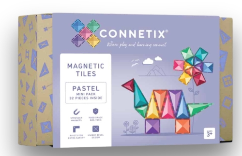 Connetix - klocki magnetyczne, zestaw | Pastel Mini Pack, 32 el.