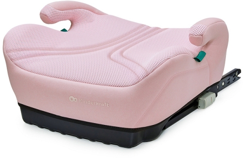 Kinderkraft i-Boost 2 PRO i-Size - podstawka, podwyższenie na fotel 125-150 cm | Pink
