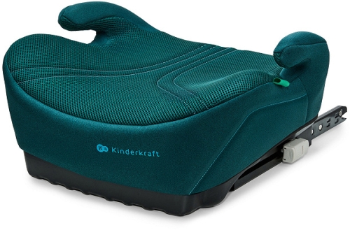 Kinderkraft i-Boost 2 PRO i-Size - podstawka, podwyższenie na fotel 125-150 cm | Dark Green