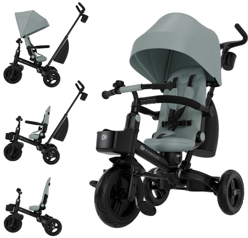 Kinderkraft Aveo 2 PLUS - rowerek trójkołowy 6w1 | Green