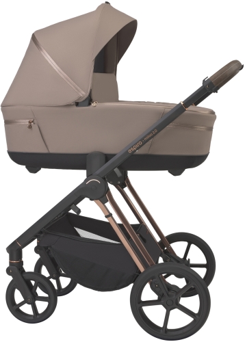 Espiro Miloo 2.0 - wielofunkcyjny wózek dziecięcy, zestaw 2w1 | 309 Tasty Cappuccino
