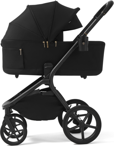 Future Design Inspiro - wózek dziecięcy 2w1 ze składaną gondolą | Pure Black