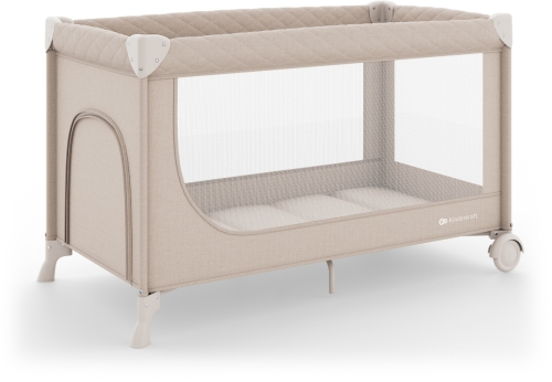 Kindekraft Leody Up - łóżeczko turystyczne 2w1 | Beige