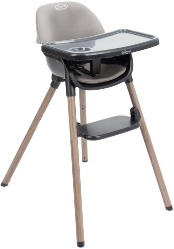Graco Presti - krzesełko dziecięce do karmienia 3w1 | Steeple Grey