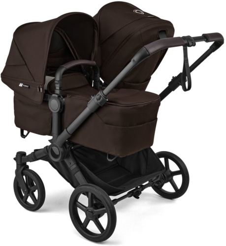 Bugaboo Donkey 6 Duo - wielofunkcyjny wózek dziecięcy dla dwójki dzieci, rodzeństwa | Cocoa Brown