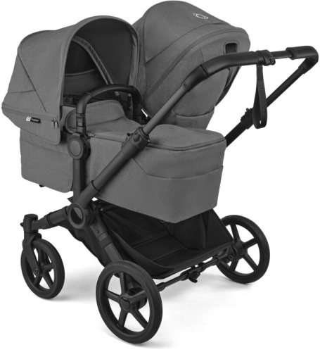 Bugaboo Donkey 6 Duo - wielofunkcyjny wózek dziecięcy dla dwójki dzieci, rodzeństwa | Moon Grey